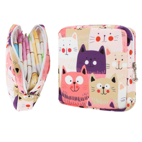 Sanitary Napkin Storage Bag, Cartoon Storage Bag, Cosmetic Bag, Sanitary Pads Pouch