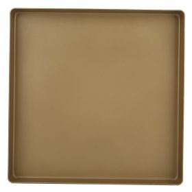 28x28x3cm Gold Aluminum Alloy Square Shape Non-Stick Baking Tray Bread Pizza Tray Baking Tool