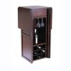 9 Bottle Walnut Wine Bottle Rack Mini Bar Expandable Counter