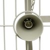 Rustic 2 Light 10 Hook Ceiling Mounted Hanging Pot Rack in Slate Gray