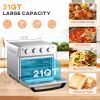 Silver Stainless Steel Convection Toaster Oven Kitchen Air Fryer