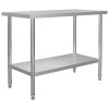 Kitchen Work Table 47.2"x23.6"x33.5" Stainless Steel