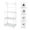 4 Tiers Bread Rack Microwave Rack Shelf Kitchen Storage Organizer Iron White