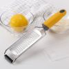 1pc, Lemon Zester, Cheese Grater, Multifunctional Stainless Steel Garlic Grater, Manual Ginger Shredded, Household Creative Cheese Grater, Vegetable G