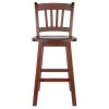 Fina Swivel Seat Counter Stool; Walnut