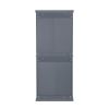 TOPMAX Freestanding Tall Kitchen Pantry, 72.4" Minimalist Kitchen Storage Cabinet Organizer with 4 Doors and Adjustable Shelves,Gray