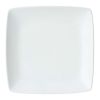 Better Homes & Gardens Loden Porcelain Square-Shaped Salad Plate, White