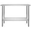 Kitchen Work Table 47.2"x23.6"x33.5" Stainless Steel