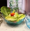 Designer Swirl Blue Acrylic Large Bowl, Break Resistant Premium Acrylic Round Serving Bowl for Party's, Snacks, or Salad Bowl, BPA Free