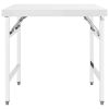 Kitchen Folding Work Table 34"x24"x32" Stainless Steel