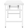 Kitchen Folding Work Table 34"x24"x32" Stainless Steel