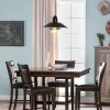 Farmhouse Vintage Pendant Light Black Fixture Pendant Lights with Spring Frame Adjustable Metal Hanging Lamp for Kitchen Island Dining Room Bedroom Li