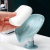 3pcs Bar Soap Holder; Shower Soap Holder; Self Draining; Leaf Shape Self Draining Soap Holder; With Suction Cup Creative Soap Box; Draining Dish Kitch