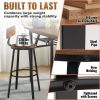 Simple Industrial Style Rustic Bar Counter Stools 2Pcs