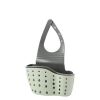 Adjustable Sink Drainer Kitchen Storage Rack Faucet Sponge Double Drainer Hanging Basket