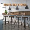 Simple Industrial Style Rustic Bar Counter Stools 2Pcs